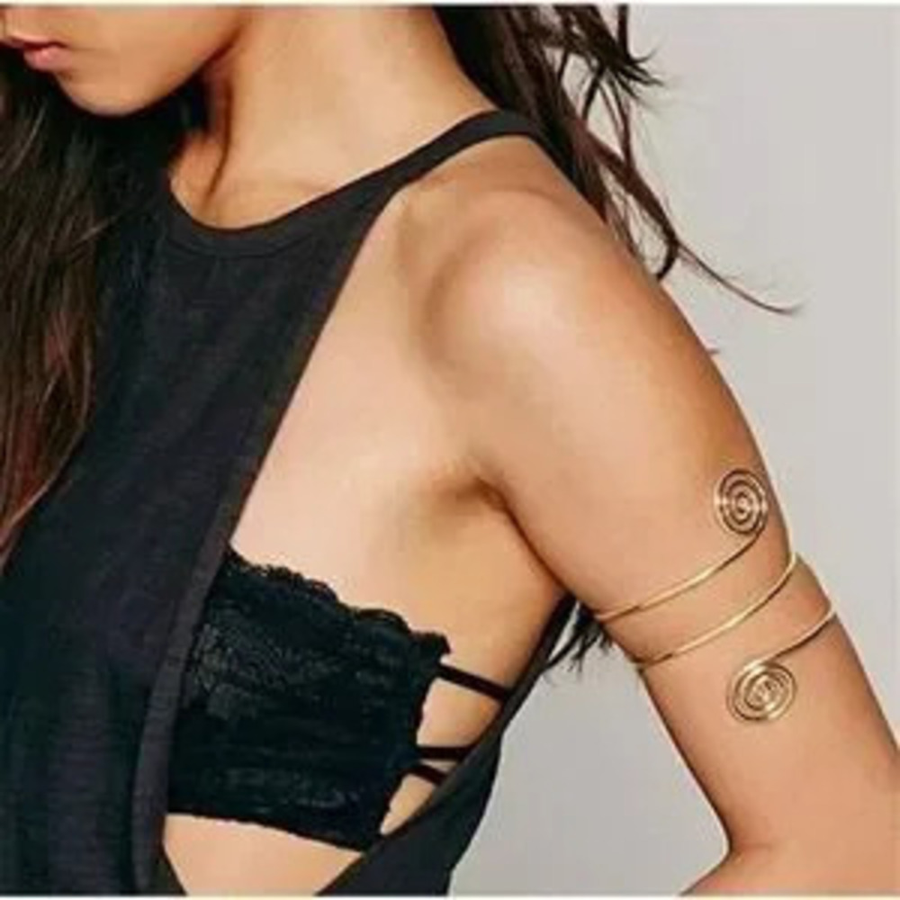 Wide Arm Bracelet Egyptian Punk?Round Bracelet